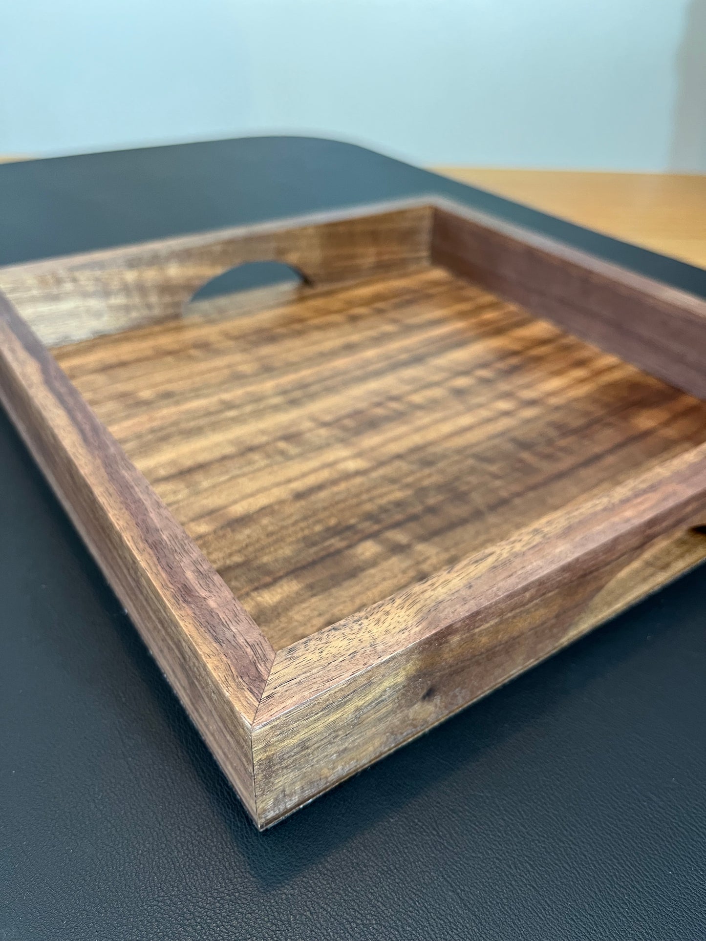 Handmade Walnut Tray - drinks, display or organising. (Item#43)