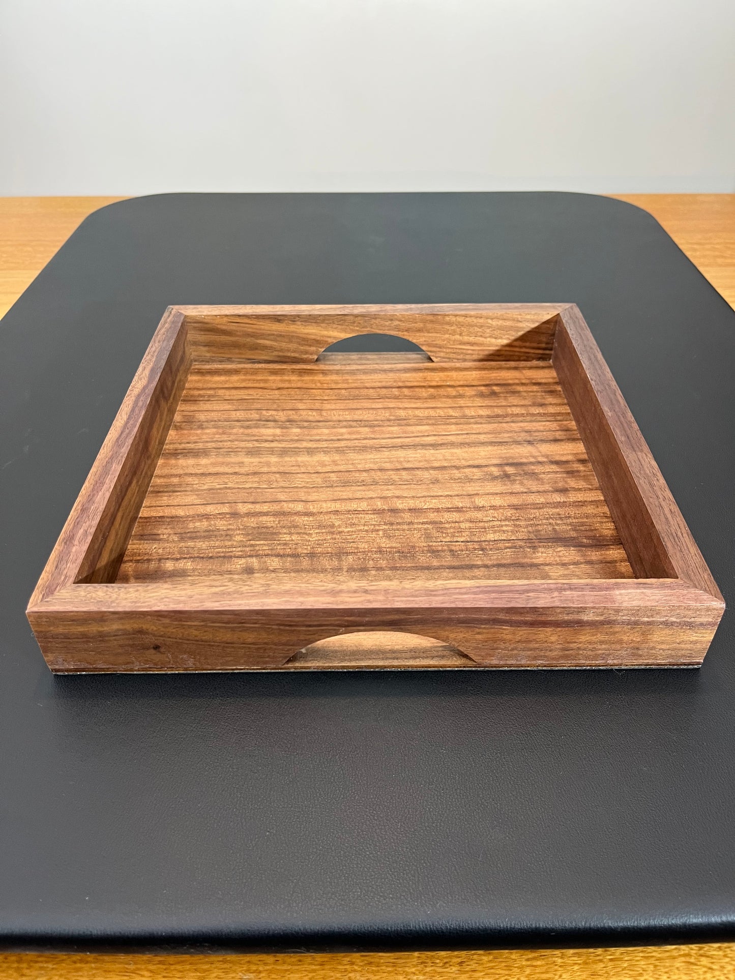 Handmade Walnut Tray - drinks, display or organising. (Item#43)
