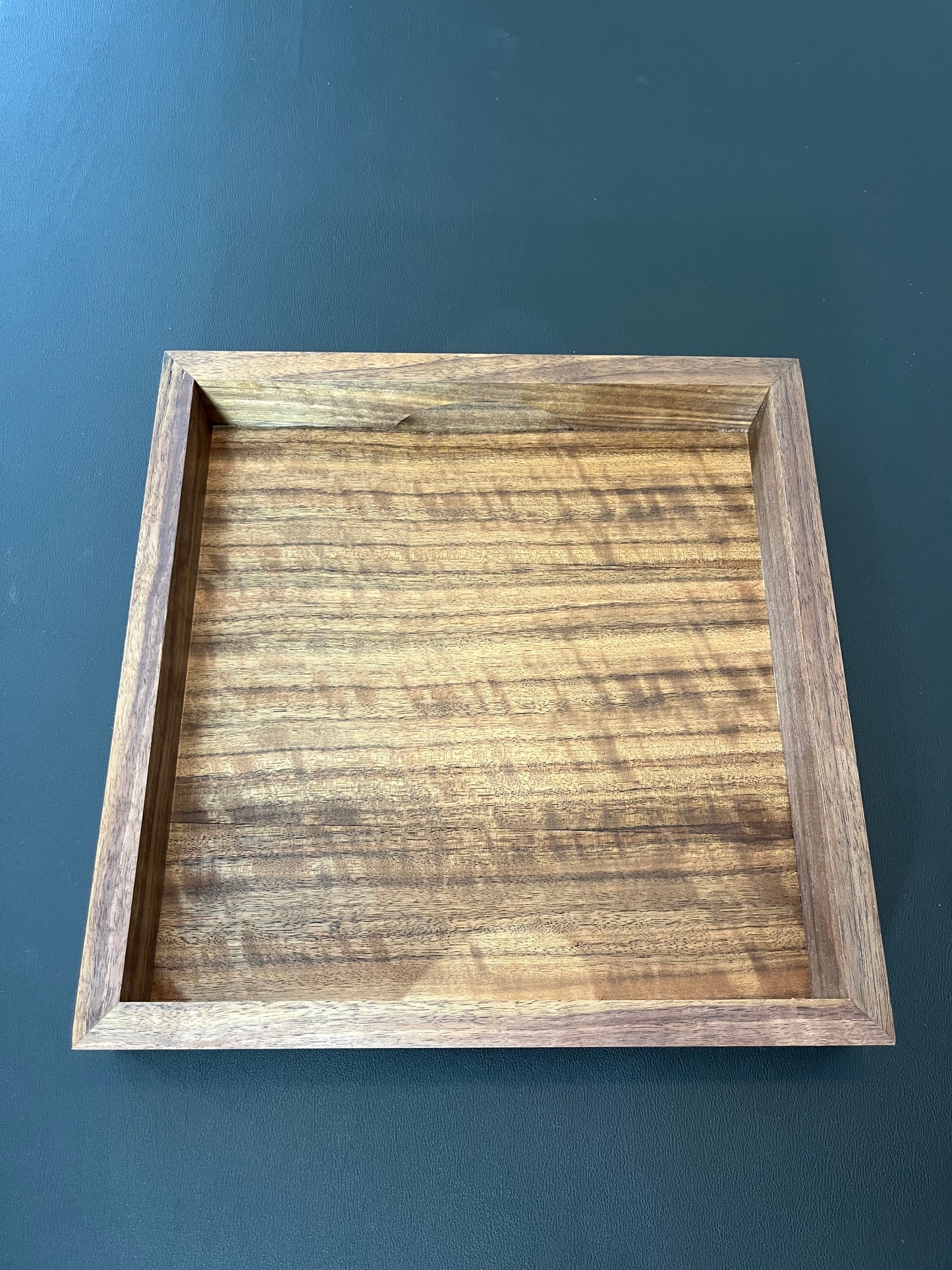 Handmade Walnut Tray - drinks, display or organising. (Item#43)