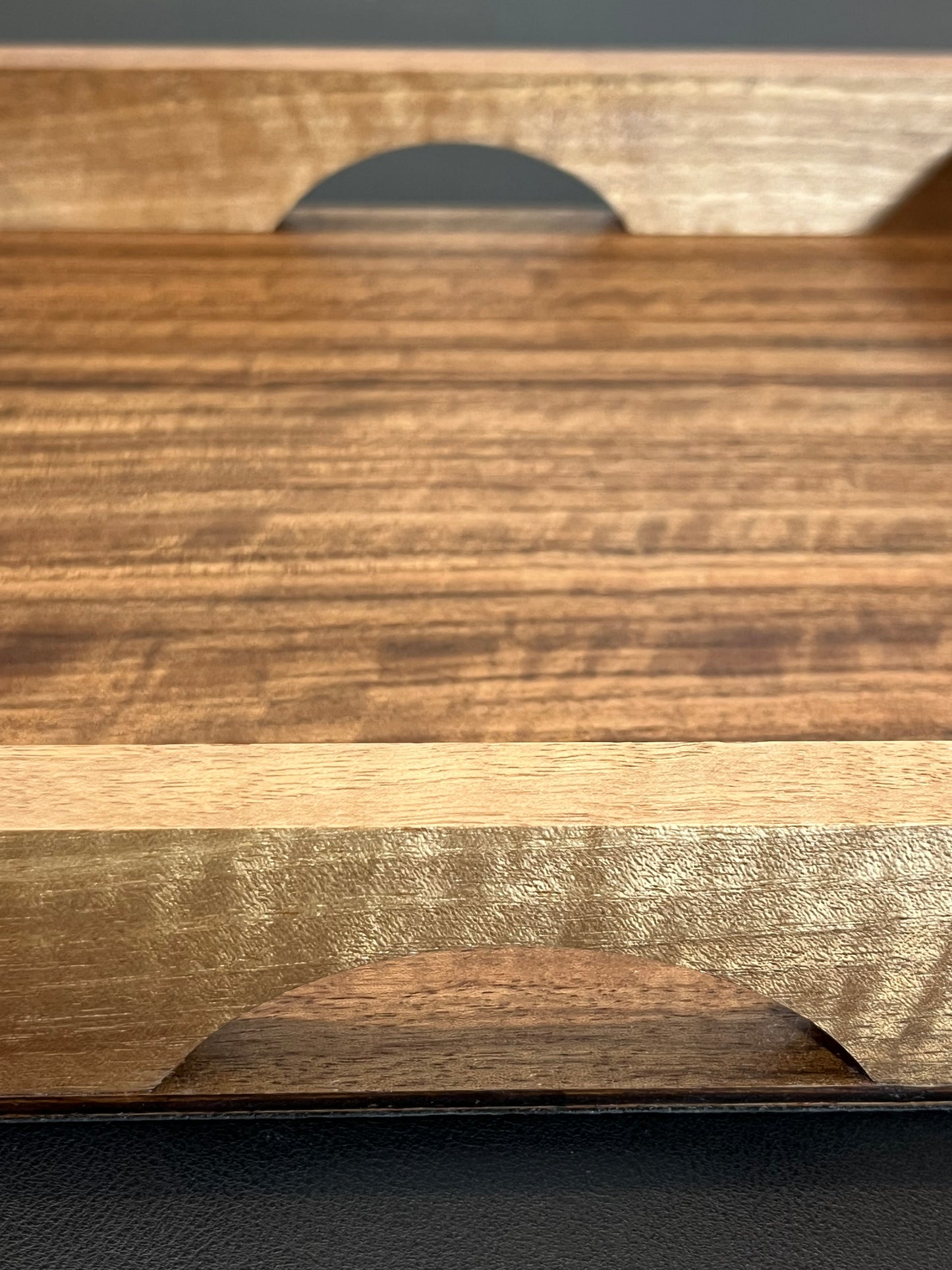 Handmade Walnut Tray - drinks, display or organising. (Item#42)