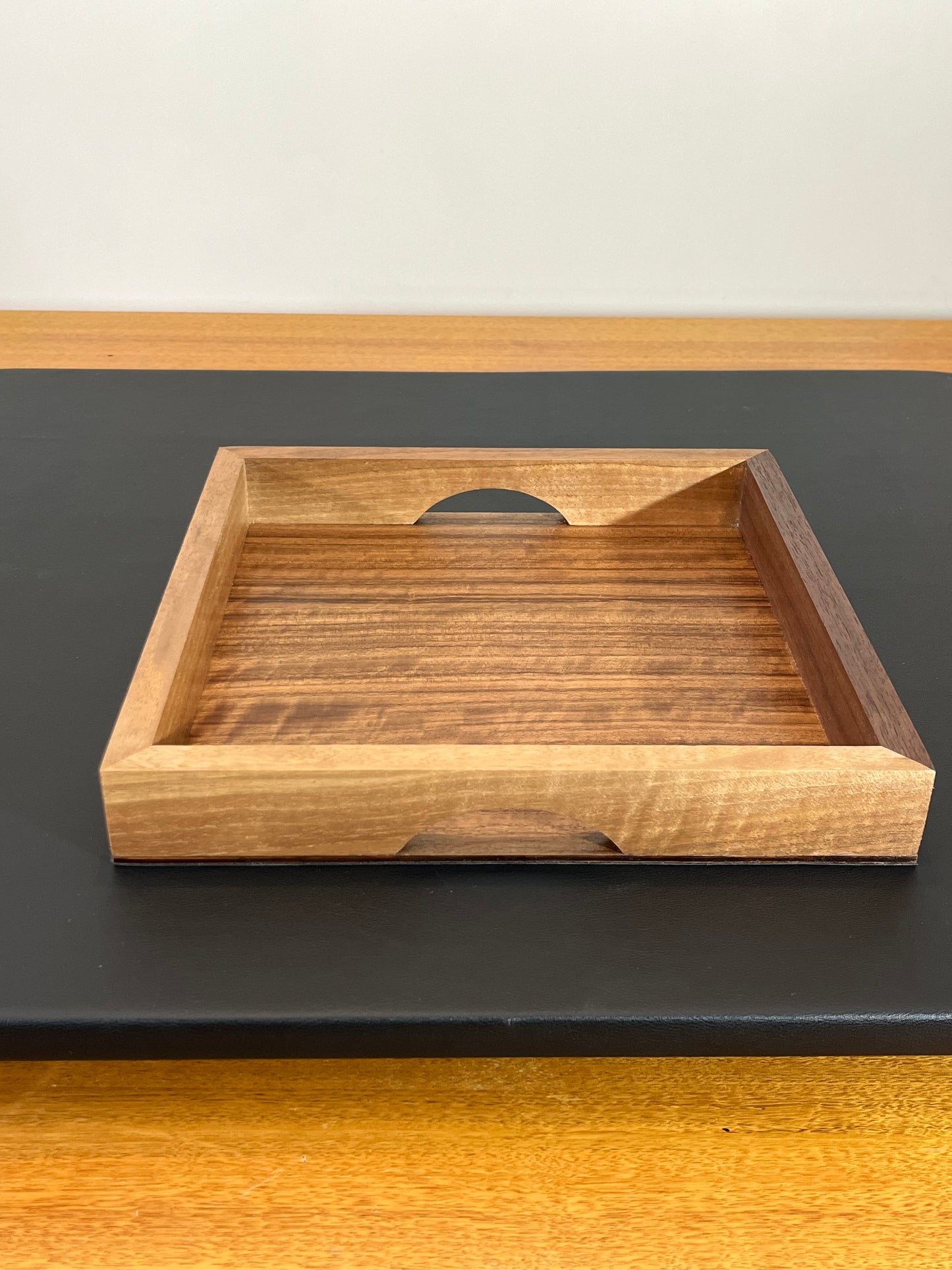 Handmade Walnut Tray - drinks, display or organising. (Item#42)