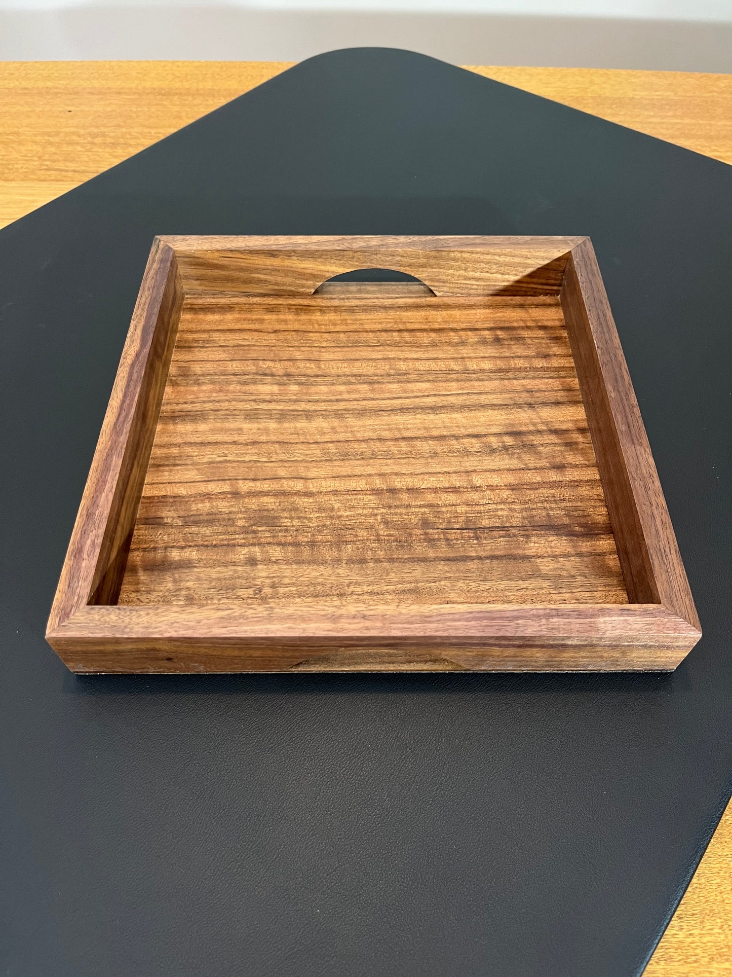Handmade Walnut Tray - drinks, display or organising. (Item#43)