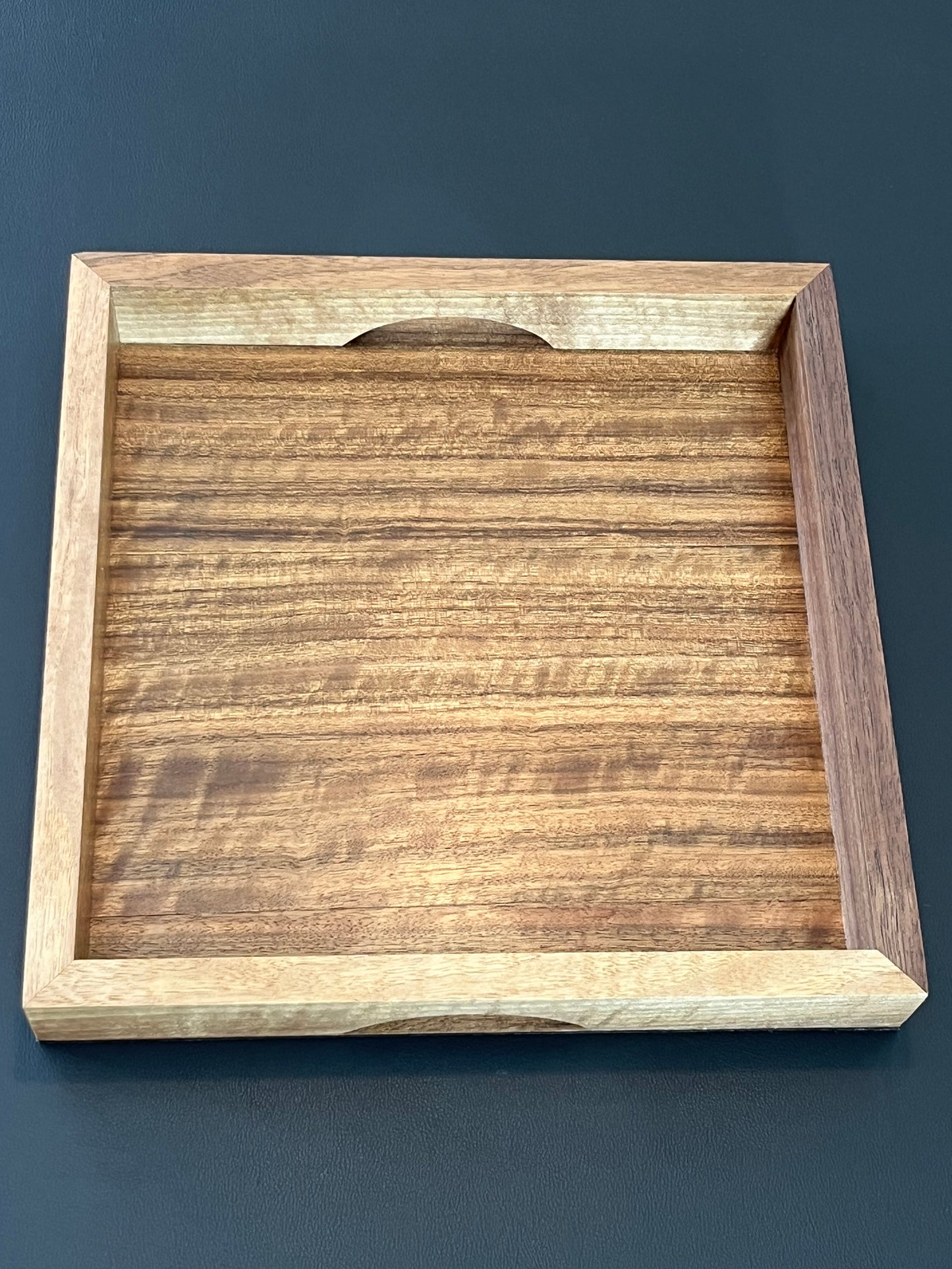 Handmade Walnut Tray - drinks, display or organising. (Item#42)