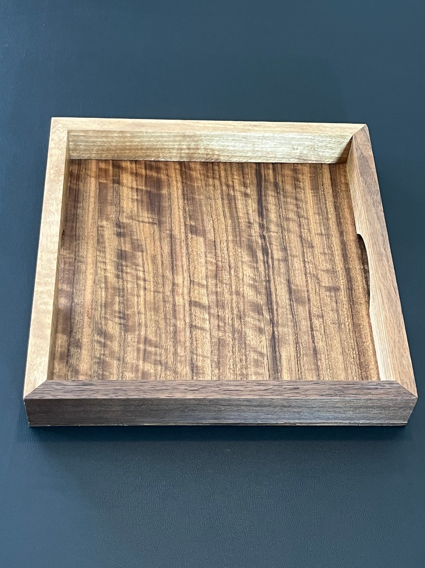 Handmade Walnut Tray - drinks, display or organising. (Item#42)
