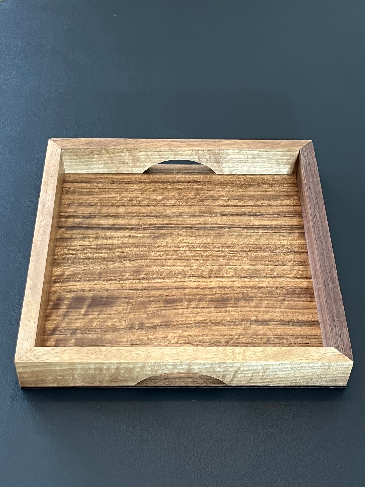 Handmade Walnut Tray - drinks, display or organising. (Item#42)
