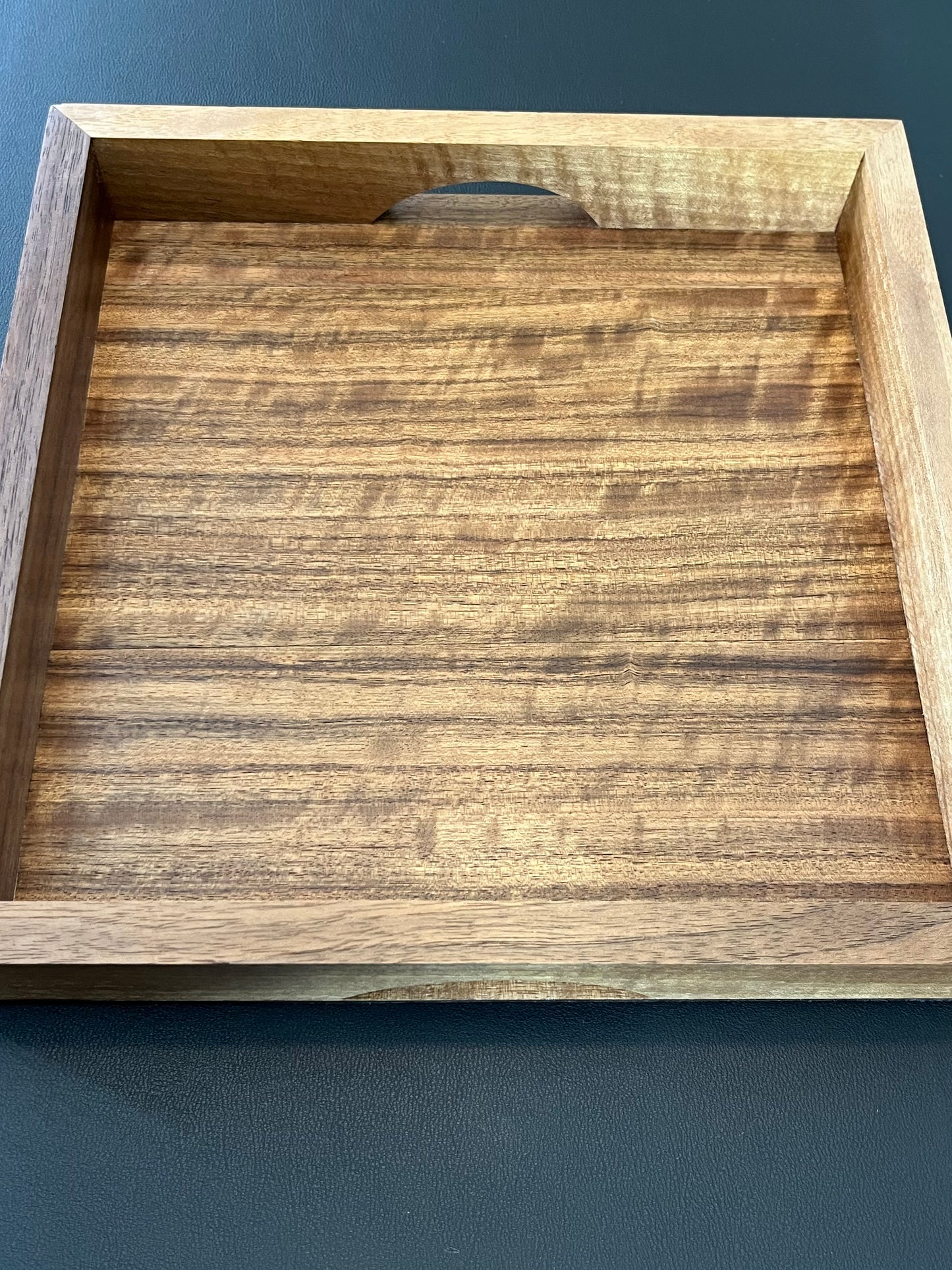 Handmade Walnut Tray - drinks, display or organising. (Item#42)