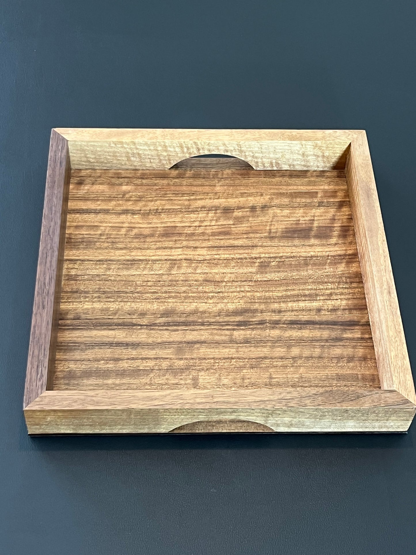 Handmade Walnut Tray - drinks, display or organising. (Item#42)