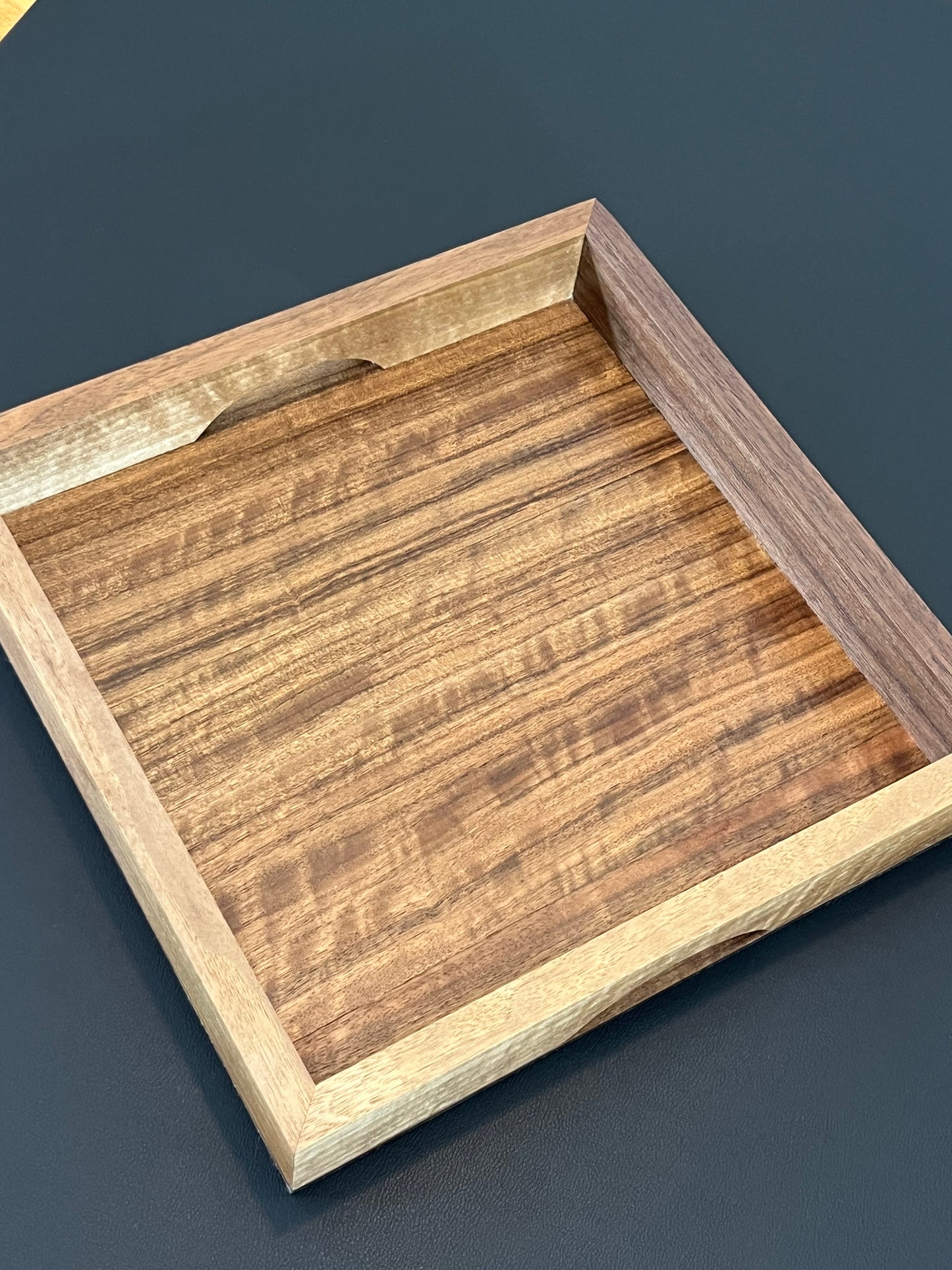 Handmade Walnut Tray - drinks, display or organising. (Item#42)
