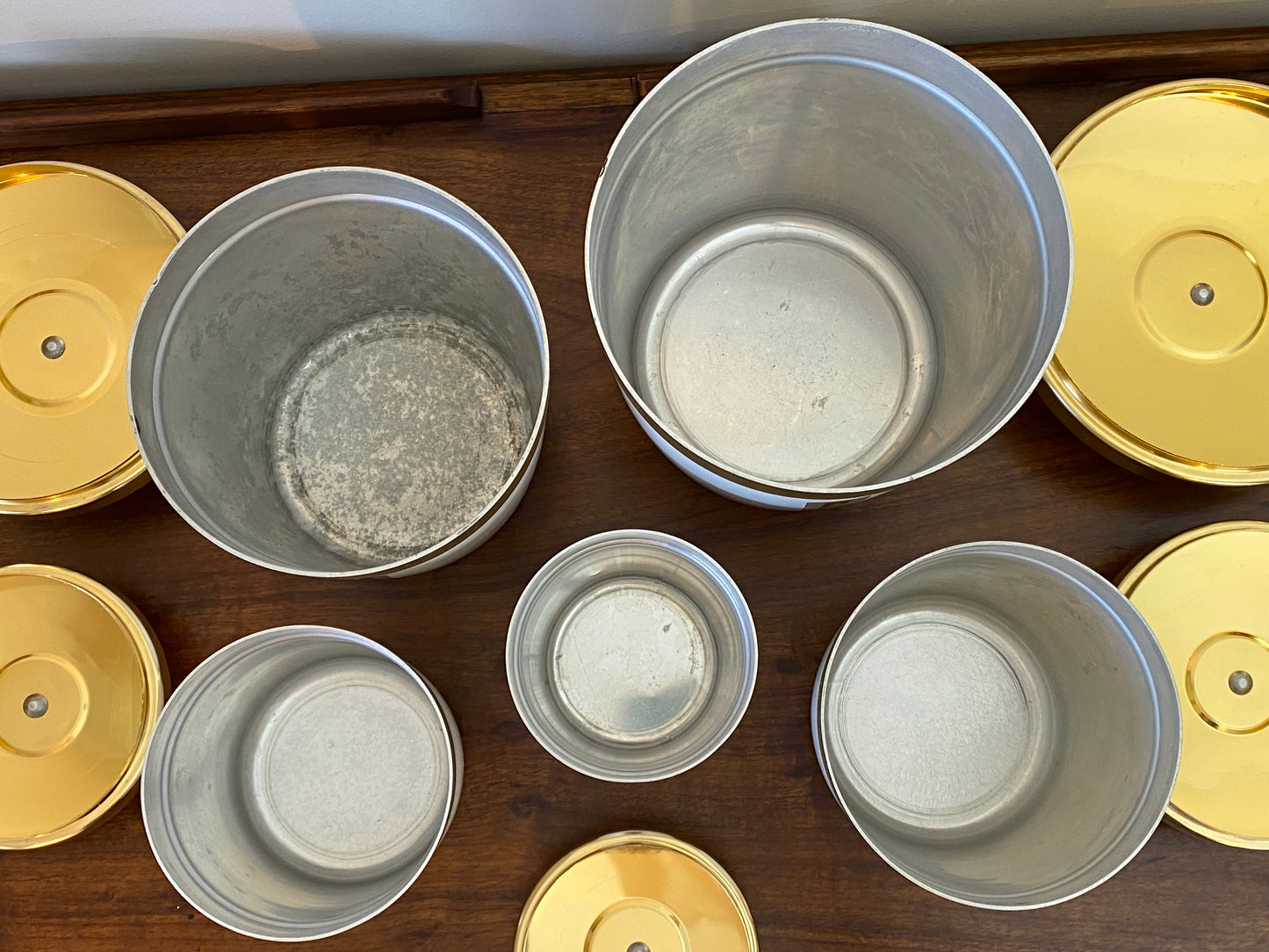Set of Waratah Vintage Kitchen Canisters (7).