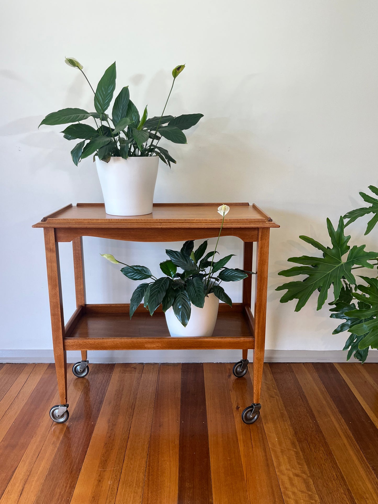 Vintage Silky Oak Drinks Trolley #35