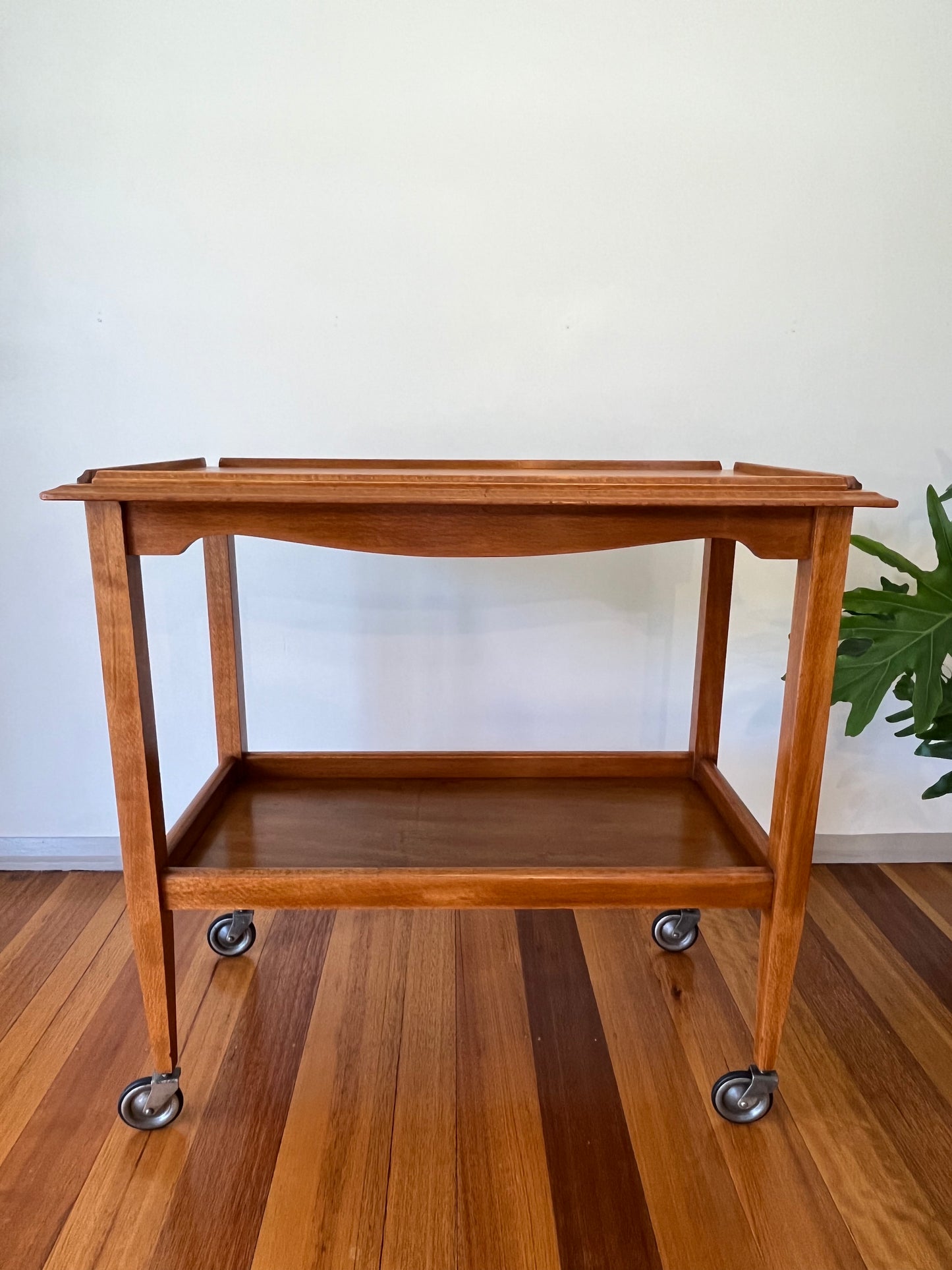 Vintage Silky Oak Drinks Trolley #35