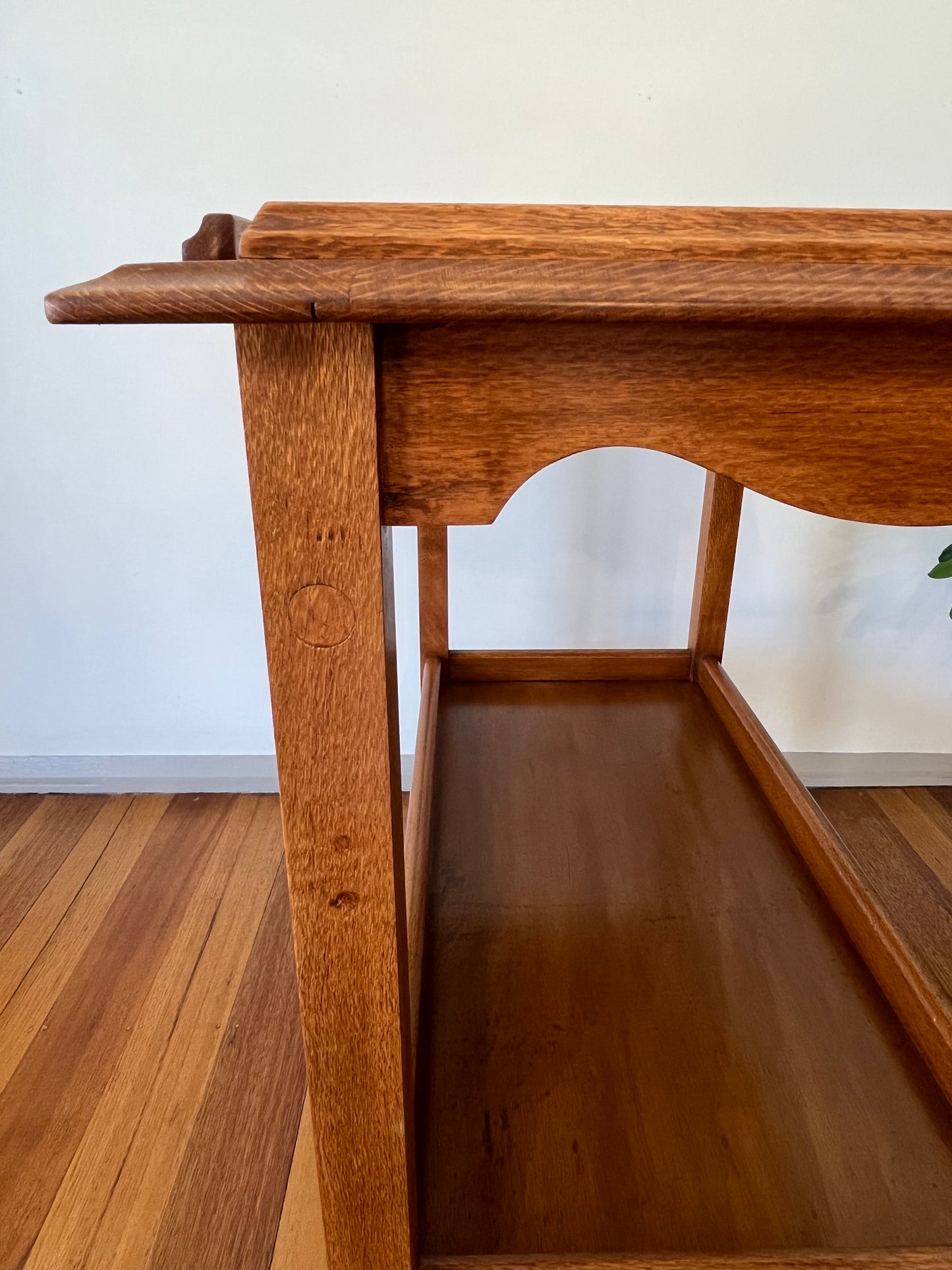 Vintage Silky Oak Drinks Trolley #35