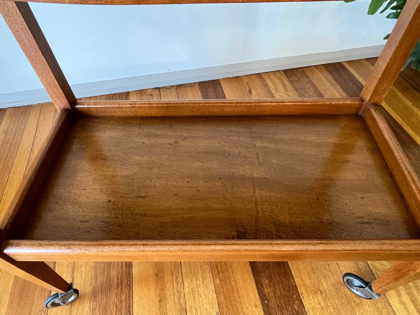 Vintage Silky Oak Drinks Trolley #35