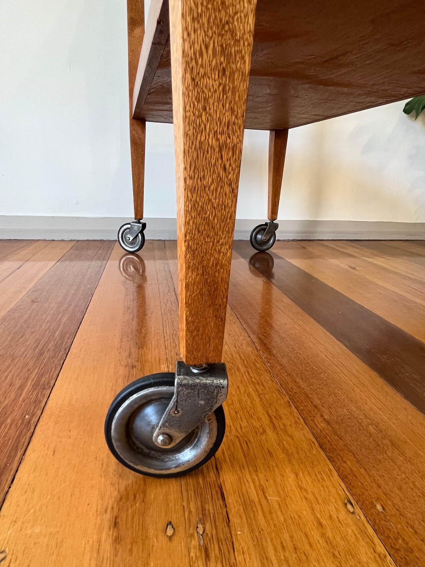 Vintage Silky Oak Drinks Trolley #35